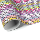 Nordic Kerstkleurful Winter Knits Pattern Cadeaupapier (Rol Hoek)