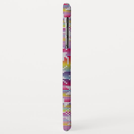 Nordic Kerstkleurful Winter Knits Pattern Case-Mate iPhone Case (Achterkant/links)