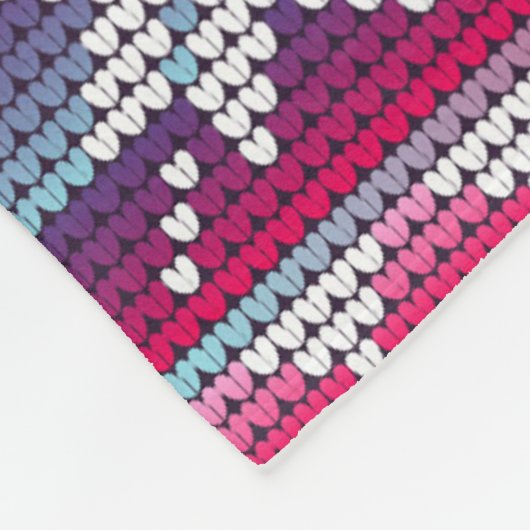 Nordic Kerstkleurful Winter Knits Pattern Fleece Deken (Hoek)