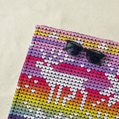 Nordic Kerstkleurful Winter Knits Pattern Strandlaken (In situ)