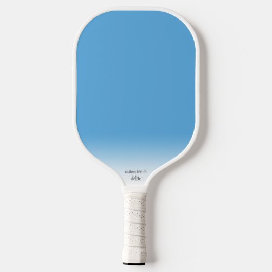 Nordic Knit Pattern Blue White - gepersonaliseerde Pickleball Paddle (Achterkant)