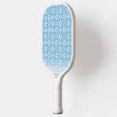 Nordic Knit Pattern Blue White - gepersonaliseerde Pickleball Paddle (Links)