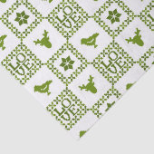 Nordic Knit Pattern Holiday Elements Tissuepapier (Detail)