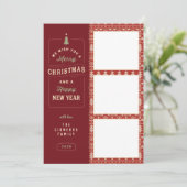 Nordic Knited Pattern Holiday Kaart (Staand voorkant)