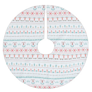 Nordic Light Winter Patroon Kerstboom Rok