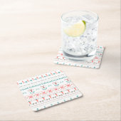 Nordic Light Winter Pattern Kartonnen Onderzetters (Insitu)