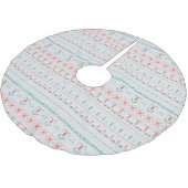 Nordic Light Winter Pattern Kerstboom Rok (Gekanteld)