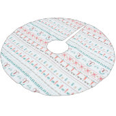 Nordic Light Winter Pattern Kerstboom Rok (Gekanteld)