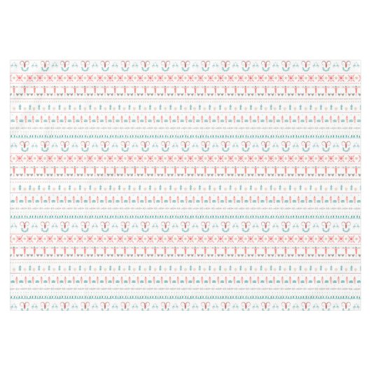 Nordic Light Winter Pattern Tafelkleed (Voorkant (Horizontaal))