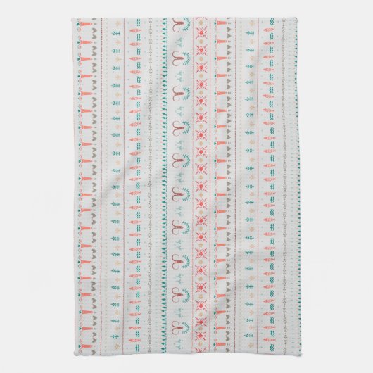 Nordic Light Winter Pattern Theedoek (Verticaal)