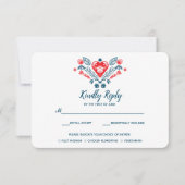 Nordic Love | Bruiloft RSVP met maaltijdkeuze (Voorkant)