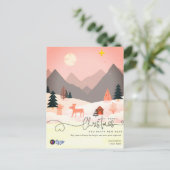 Nordic Minimal Business Personal Christmas Briefkaart (Staand voorkant)