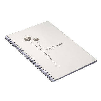 Nordic Minimal Nature Notebook - Stay Grounded Notitieboek