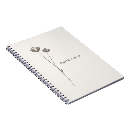 Nordic Minimal Nature Notebook - Stay Grounded Notitieboek (Rechterzijde)