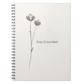 Nordic Minimal Nature Notebook - Stay Grounded Notitieboek (Voorkant)