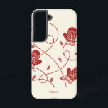 Nordic Mitten Galaxy S22 Hoesje Samsung Galaxy Hoesje<br><div class="desc">De Nordic Mitten Galaxy S22 Hoesje is een winterwonderland. Geïnspireerd door de gezellige sfeer van Noord-Europa, heeft dit premium design hoesje een prachtig rood handschoenmotief op een witte achtergrond. De twee handschoenen zijn met elkaar verbonden door een sierlijk gebogen lint om een romantisch tintje te creëer, als een liefdestintje, terwijl...</div>