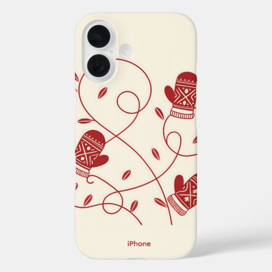 Nordic Mitten iPhone 16 Hoesje (Achterkant)