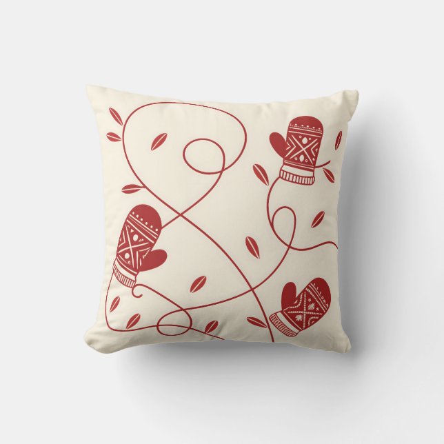 nordic mitten pattern cushion kussen (Voorkant)