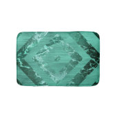 Nordic Molten Jade | Abstract geometrisch groen Badmat (Voorkant)