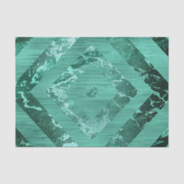 Nordic Molten Jade | Abstract geometrisch groen Tissuepapier