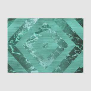 Nordic Molten Jade Abstract geometrisch groen Tissuepapier