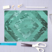 Nordic Molten Jade | Abstract geometrisch groen Tissuepapier (Craft)