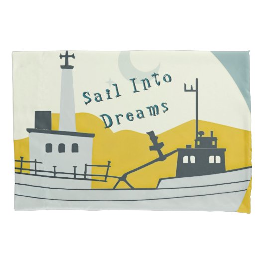 Nordic Moon Boat  Kussensloop (Voorkant)