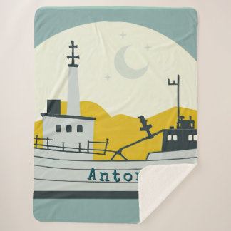 Nordic Moon Boat  Sherpa Deken