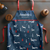 Nordic Navy Blue  Christmas Schort