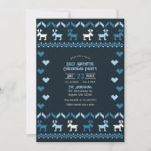 Nordic Night Sky Ugly Sweater Christmas Party Kaart (Voorkant)