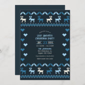 Nordic Night Sky Ugly Sweater Christmas Party Kaart (Voorkant / Achterkant)