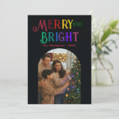 Nordic Noël "Jaar in Review" Foto's Kerst Feestdagenkaart (Staand voorkant)