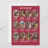 Nordic Noël "Jaar in Review" Foto's Kerst Feestdagenkaart (Achterkant)