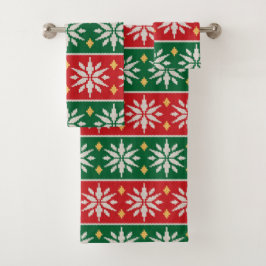 Nordic Noel Knit Bad Handdoek