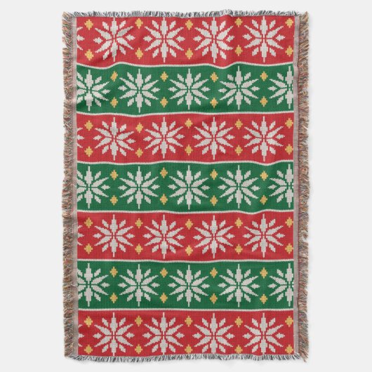 Nordic Noel Knit Deken (Voorkant Verticaal)