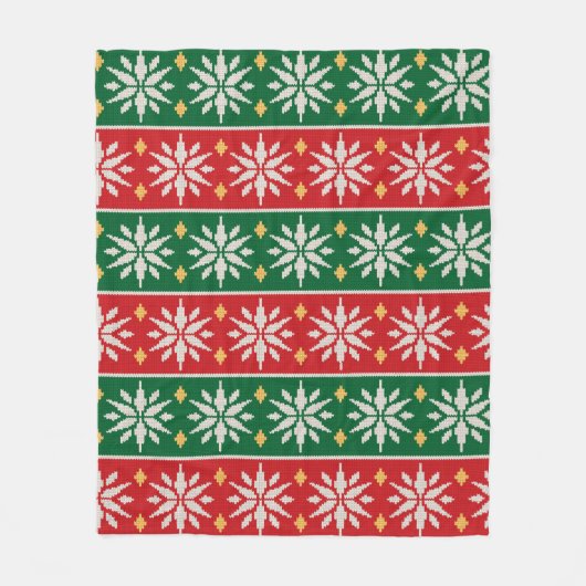 Nordic Noel Knit Fleece Deken (Voorkant)