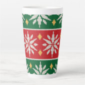 Nordic Noel Knit Latte Mok (Voorkant)