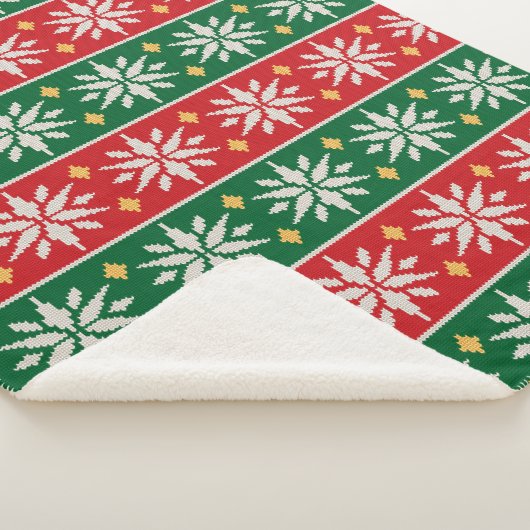 Nordic Noel Knit Sherpa Deken (3/4)