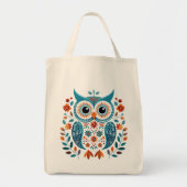 Nordic Owl Canvas tas (Voorkant)