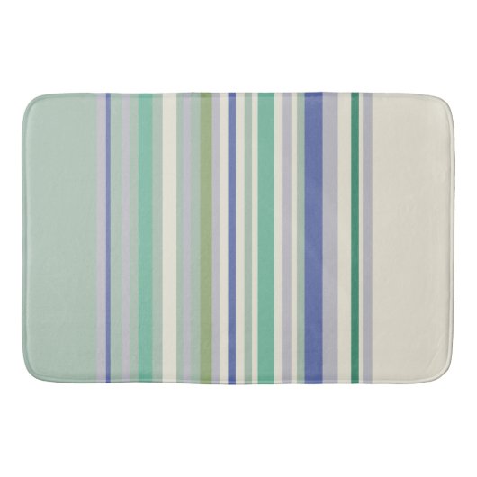 Nordic Pastel Geometric Pattern Badmat (Voorkant)
