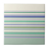 Nordic Pastel Stripes Pattern Tegeltje (Voorkant)