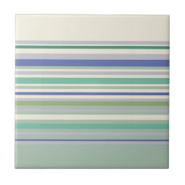 Nordic Pastel Stripes Pattern Tegeltje