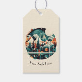 Nordic Pines & Peaks, op maat Cadeaulabel (Voorkant)