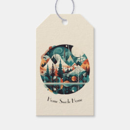 Nordic Pines & Peaks, op maat Cadeaulabel