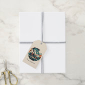 Nordic Pines & Peaks, op maat Cadeaulabel (Met Touw)