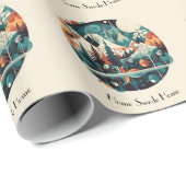 Nordic Pines & Peaks, op maat Cadeaupapier (Rol Hoek)