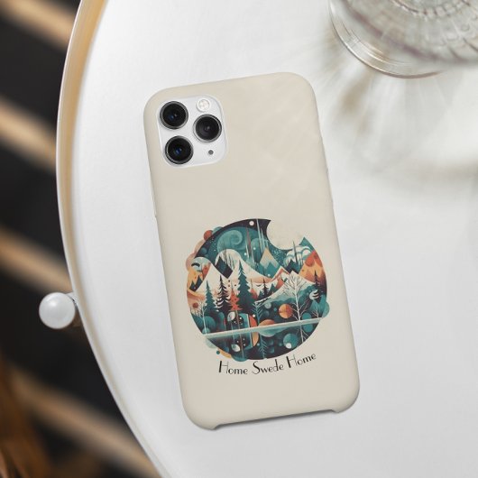 Nordic Pines & Peaks, op maat Case-Mate iPhone Case