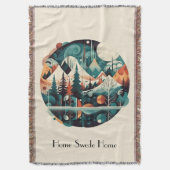 Nordic Pines & Peaks, op maat Deken (Voorkant Verticaal)