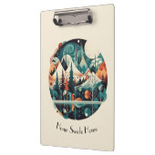 Nordic Pines & Peaks, op maat Klembord (Links)