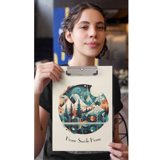 Nordic Pines & Peaks, op maat Klembord